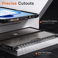 Étui de protection robuste MoKo avec béquille tout-en-un pour Microsoft Surface Pro 7 Plus/Pro7/Pro 6/Pro 5/Pro 4/ LTE