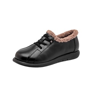 <strong>Ladies</strong> New Design <strong>Winter</strong> Wool Warm Mao Mao <strong>Shoes</strong> Deep Leather Middle-Aged Elderly Leisure Snow Boots with Faux Fur Insole - Product Image 5