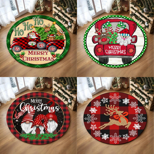 Noël festif père noël et Rudolph équitation renne salon <span class=keywords><strong>tapis</strong></span> décoratif <span class=keywords><strong>tapis</strong></span> pour la maison canapé décoration de sol - Product Image 2