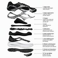Baskets décontractées pour hommes en cuir verni avec logo personnalisé, respirantes, légères, à lacets, pour le tennis et la course à pied