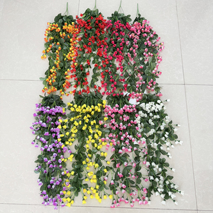 Piccoli Fiori Pendenti DREAM 2 Mazzi di Rose Artificiali in Seta per Decorazione Murale di Giardini e Matrimoni - Product Image 6