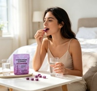 Bonbons gélifiés aux phéromones, favorisent l'équilibre naturel des phéromones, aident à améliorer la confiance et l'humeur, 90 capsules/flacon, complément alimentaire antioxydant