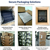 Boîtes d'expédition en carton ondulé rose personnalisées, boîtes à courrier en carton pour vêtements, boîte à courrier avec bande auto-adhésive facile à déchirer