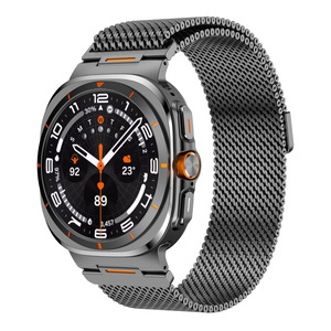 Bracelet de montre <span class=keywords><strong>Galaxy</strong></span> Ultra 8ème génération en acier inoxydable, maille milanaise, avec fermoir magnétique, 60 mm - Product Image 5