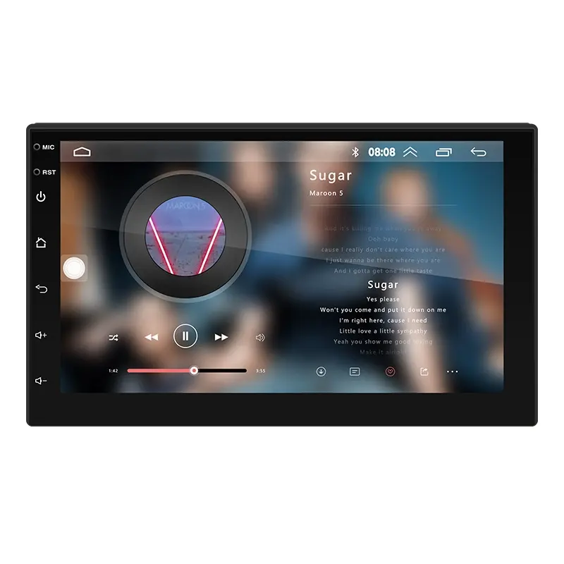 Radio Android 2din avec GPS WIFI écran de 7 pouces Support CarPlay Multimedia Auto Player BT