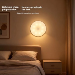 <span class=keywords><strong>Lampe</strong></span> murale LED sans fil d'intérieur avec détecteur <span class=keywords><strong>de</strong></span> <span class=keywords><strong>mouvement</strong></span> PIR automatique à piles pour salon - Product Image 6