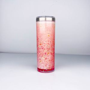 Blank Sublimation Storyboard 20oz White Sublimation Blanks Tumbler 20oz Snow <b>Globe</b> Tumblers Stainless Steel DIY Glitter - Product Image 2