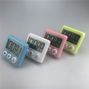 Haonan Office Supplies Store Digital Kitchen Timer 60 Min LCD Display Set Time Reminder Easy Operation Square Shape - Product Image 1