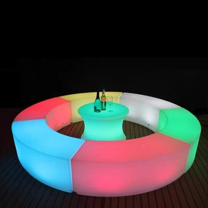 <span class=keywords><strong>Taburete</strong></span> de Bar Moderno de Bambú Curvo Luminoso para Interiores y Exteriores con Asiento Colorido para Uso Comercial - Product Image 2