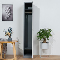 Casier de vestiaire en acier à porte simple pour école, bureau, salle de sport