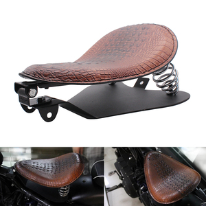 Asiento Individual Vintage YD198S con <span class=keywords><strong>Respaldo</strong></span> de Resorte para Motocicletas Harley <span class=keywords><strong>Chopper</strong></span> Cruiser Retro - Product Image 2