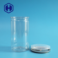 Boîtes transparentes en plastique PET de qualité alimentaire, faciles à ouvrir, étanches, sans BPA, pour le stockage d'aliments pour animaux, de bonbons, de collations, de chocolat, de biscuits, de gelée
