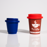 Logo imprimable emballage réutilisable PP de qualité alimentaire tasse de capsule de café de voyage écologique avec emballage de poudre de couvercle