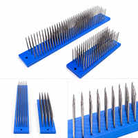 Aiguilles professionnelles en acier inoxydable Hackle pour cheveux crus faisant des outils d'extensions de cheveux de perruque