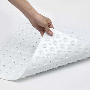 54x54CM <strong>Square</strong> Non-Slip Shower <strong>Mat</strong> Machine Washable <strong>Bath</strong> <strong>Mat</strong> with Suction Cup Drain Hole Bathtub <strong>Mat</strong> for Enhance Bathroom Safety - Product Image 5