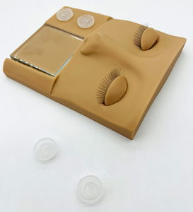 Silicone Eyelash <b>Training</b> Mannequin <b>Head</b> False Lash Grafting Practice Model - Product Image 4
