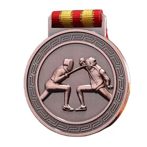 Manufacturer Custom High Quality Souvenir Medallions 3D Marathon Football Soccer Medals Metal Sports Europe Medals And Trophies