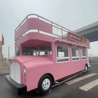 Fourgon alimentaire à deux étages Voiture Bus Café Boutique Foodtruck Kiosk Food Cream Bar à jus mobile Camion remorque alimentaire