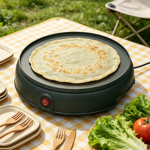 Machine à crêpes automatique 9,3 pouces avec contrôle automatique de la température, plaque antiadhésive facile à nettoyer pour une utilisation à la maison et en cuisine - Product Image 5