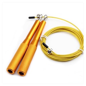 เชือกกระโดด PVC สีเหลืองแบบปรับได้ รุ่นใหม่ ปี 2024 สำหรับออกกำลังกาย พร้อมโลโก้สั่งทำได้ฟรี ขายส่ง - Product Image 2