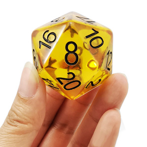 Bescon Ambra Jumbo D20 38 MM, Grande Formato 20 Lati <span class=keywords><strong>Dadi</strong></span>, Grande 20 Facce del Cubo di 1.5 pollici - Product Image 1