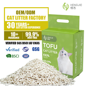 Usine ODM/OEM, vente en gros, litière pour chat biodégradable 100% naturelle, 3 mm, tofu, thé vert - Product Image 4