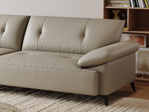 Divano Moderno in Vera Pelle Personalizzabile, Stile Minimalista Italiano per Arredamento di Lusso e Villa - Product Image 5