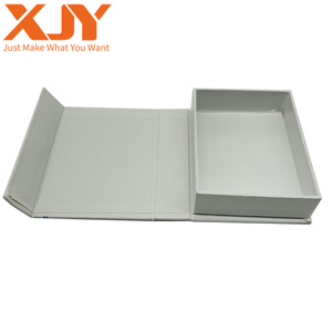 XJY Festive packaging Collapsible Rigid Coating Litho Offset Printing Custom Luxury Stickers Ribbon Megnetic Gift Box