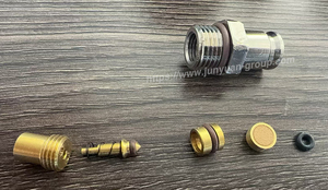 Латунный хромированный глушитель-клапан NPT 1/4\" 9/16\" для регулировки потока воздуха, пневматический соединитель - Product Image 4