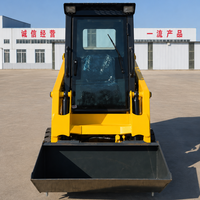 Performa Handal CE EPA Wheel Skid Steer Loader Unit Tenaga Diesel Bodi Kompak Mesin Skid Multiguna untuk Pertanian