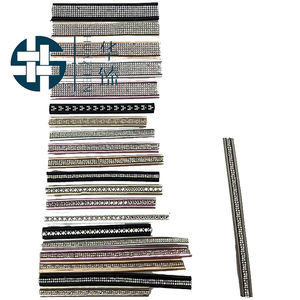 Zapatilla de cuerda de diamantes de imitación personalizada, correa de encaje de diamante para mujer, Correa Sexy con cordones para pies, decoración de zapatos, Serie de diamantes de imitación - Product Image 6