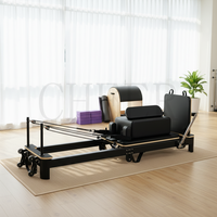 Reformer de Pilates en aluminium pliable – Équipement de studio haut de gamme pour la maison – Machine de fitness pour le renforcement du tronc et la flexibilité