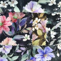 Tissu imprimé 100 % coton sélectionné à la main, motifs floraux vibrants pour la couture DIY, la confection de quilts, fournitures textiles de haute qualité