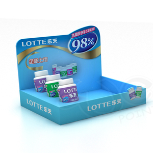 Tùy chỉnh <span class=keywords><strong>Pop</strong></span> tông PDQ hiển thị đứng Countertop tông hiển thị giá giấy bảng hiển thị hàng đầu hộp cho kẹo - Product Image 2