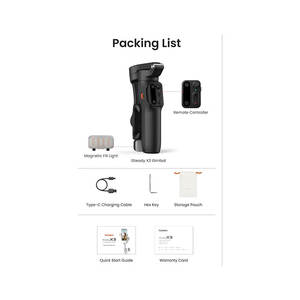 <span class=keywords><strong>Hohem</strong></span> X3 <span class=keywords><strong>Stabilisateur</strong></span> de cardan pour smartphone de voyage <span class=keywords><strong>Stabilisateur</strong></span> de cardan portable pliable à 3 axes avec lumière de remplissage magnétique - Product Image 5