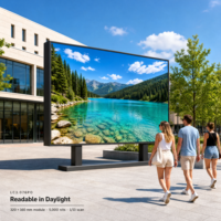 P3.076 LED-Anzeigemodul für den Außenbereich, Vollfarb-SMD-Bildschirmpanel, 320 x 160 mm, 5000 Nits, hohe Bildwiederholrate für Werbetafeln