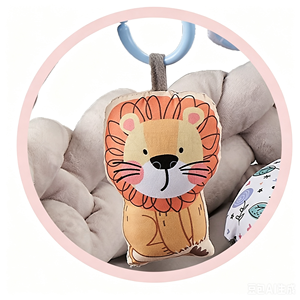 Transat bébé en flanelle douce tressée avec pare-chocs, tapis d'éveil et <span class=keywords><strong>de</strong></span> jeu en coton doux pour bébé, piscine à balles modulable - Product Image 3