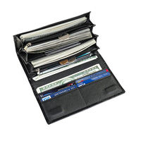 Dompet kulit buaya cetak timbul wanita merek desainer mewah dompet bingkai metalik wanita besar dompet dompet kulit asli