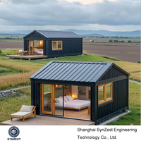 Casas Contenedor Prefabricadas de Acero con Techo Triangular de 20 y 40 Pies, Precio de Fábrica, para Edificios de Oficinas