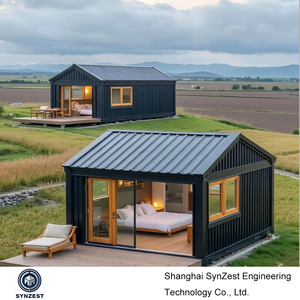 Maisons conteneurs préfabriquées à toit triangulaire en acier de 20 et 40 pieds, en kit, <span class=keywords><strong>prix</strong></span> usine, pour bureaux - Product Image 1