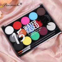 Kit Profesional de Maquillaje Corporal FX de 15 Colores, Pintura Corporal y Facial a Base de Agua, No Tóxica e Hipoalergénica para Halloween, Cosplay y Festivales