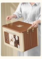 Caixa de Armazenamento Plástica Dobrável com Capacidade Superior a 35L, Organizador de Roupas para Camping ao Ar Livre