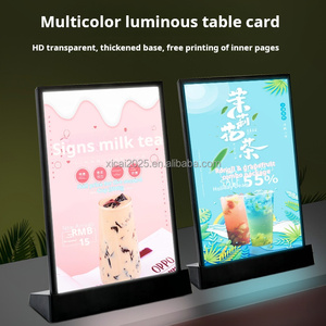 Modern Style LED Light Box for Milk Tea Shop &amp; Restaurant Desktop Display <strong>Board</strong> with <strong>Menu</strong> Bar - Product Image 2