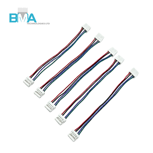 Konektor 5Pin Pitch 1.0mm Kabel Berlapis Timah UL1571 28AWG 64mm 5-Core untuk Perakitan PCB & Perangkat Kecil - Product Image 1