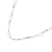 Nouveau collier ras du cou perlé en alliage de cuivre avec cristaux colorés et perles d'imitation pour femme