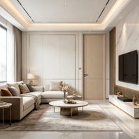 Puertas Interiores Residenciales de Apertura Lateral, Modernas, Decorativas, de Madera Polimérica, Personalizables, con Bisagras para Puertas y Ventanas