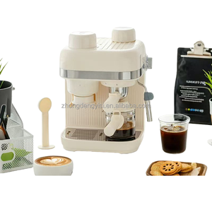 Cafetera Espresso Semiautomática Italiana - Cafetera Doméstica Inteligente de 19 Bares con Molinillo Integrado y Vaporizador de Leche - Product Image 2