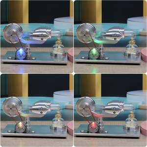 Modèle de <span class=keywords><strong>moteur</strong></span> à air chaud <span class=keywords><strong>Stirling</strong></span> jouet éducatif générateur d'électricité coloré - Product Image 6