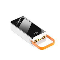 Batterie externe ultra-grande capacité 60000mAh, charge super rapide 22.5W, technologie GaN, mini lampe torche USB LED, cordon en plastique, utilisation en extérieur