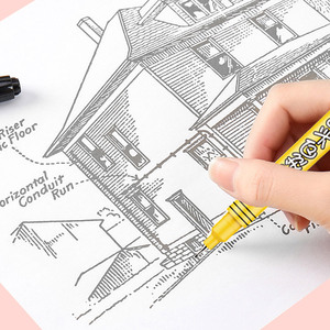 Genvana fineliners bút không mùi không độc hại cơ thể Bút Đánh Dấu 0.5/1.0mm Twin Mẹo siêu tốt fineliner đánh dấu - Product Image 6